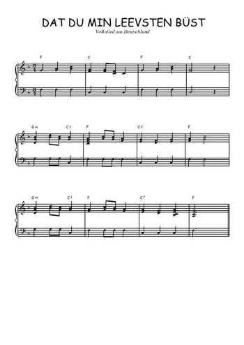 Téléchargez l'arrangement pour piano de la partition de Dat du min Leevsten büst en PDF